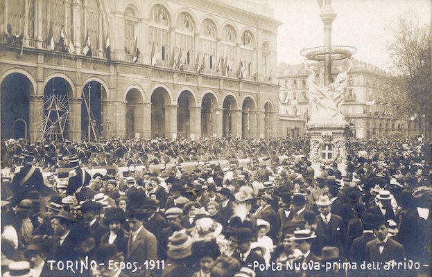 Torino-Espos. 1911 -  Porta Nuova prima dell'arrivo